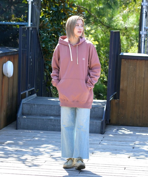 BILLABONG(ビラボン)の「BILLABONG メンズ ALL DAY PO HOODY パーカー 【2024年春夏モデル】/ビラボンプルオーバーパーカー(パーカー・メンズ・グリーン系その他/ライトグレー/エンジ・MEDIUM/LARGE/X-LARGE)」の4枚目の写真