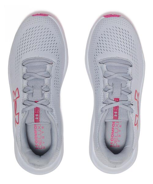 UNDER ARMOUR（アンダーアーマー）の「UAチャージド パスート3 ビックロゴ（ランニング/レディース）（スニーカー・レディース・ホワイト×グレー・24.0cm/23.5cm/23.0cm/25.0cm/24.5cm/22.5cm/25.5cm）」の3枚目の写真