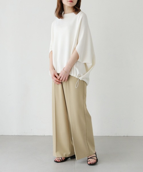 vingtrois(バントロア)の「【vingtrois】ダンボールボートネックドロストプルオーバー(Tシャツ/カットソー・レディース・ブルー/アイボリー/カーキ・M)」の11枚目の写真