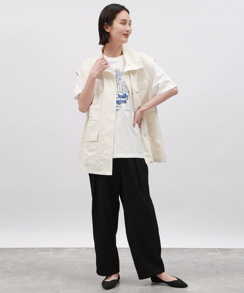 LAKOLE（ラコレ）の「ミリタリーベスト / 109335（ベスト・レディース・ベージュ/カーキ/アイボリー・SMALL/MEDIUM）」の6枚目の写真