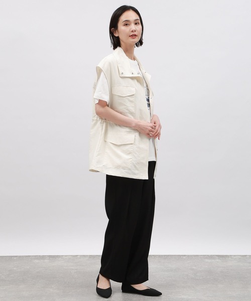 LAKOLE（ラコレ）の「ミリタリーベスト / 109335（ベスト・レディース・ベージュ/カーキ/アイボリー・SMALL/MEDIUM）」の8枚目の写真