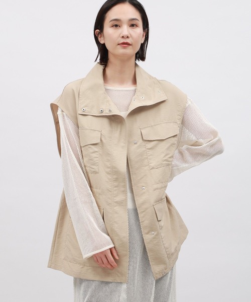 LAKOLE（ラコレ）の「ミリタリーベスト / 109335（ベスト・レディース・ベージュ/カーキ/アイボリー・SMALL/MEDIUM）」の17枚目の写真