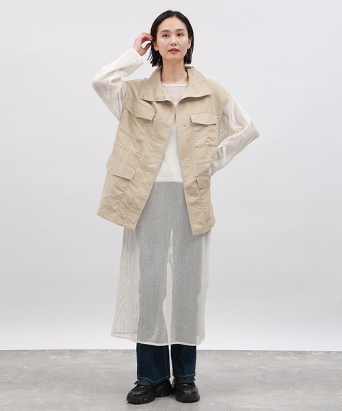 LAKOLE（ラコレ）の「ミリタリーベスト / 109335（ベスト・レディース・ベージュ/カーキ/アイボリー・SMALL/MEDIUM）」の5枚目の写真