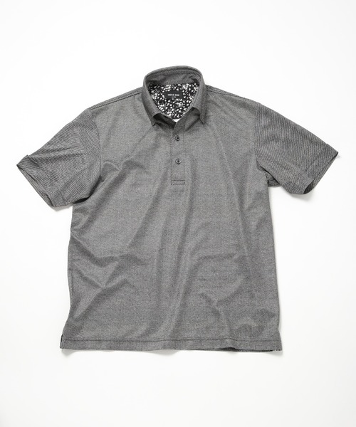 MEN'S BIGI(メンズビギ)の「【ACTIVE TAILOR】COOL MAX ツイルプリントジャージポロシャツ(ポロシャツ・メンズ・ブラック系その他/グレー系その他/ブルー系その他・02/03/04/01)」の2枚目の写真