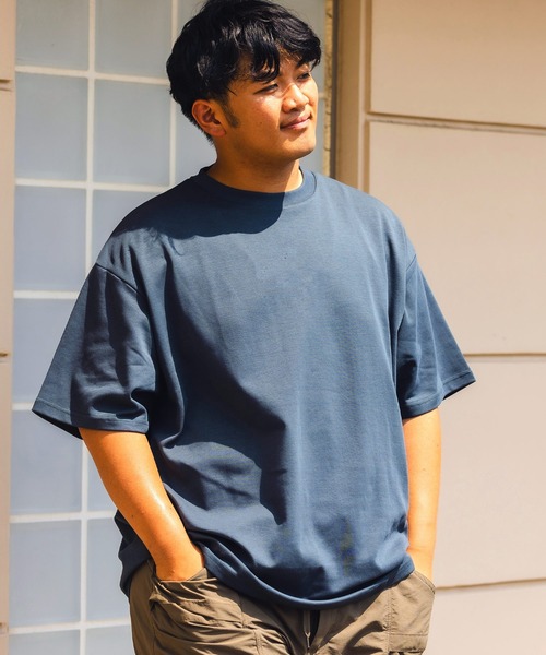 B&T CLUB(ビーティークラブ)の「大きいサイズ Tシャツ 半袖 綿100% 無地 メンズ(Tシャツ/カットソー・メンズ・ホワイト/ピンク/ブラック/オリーブ/グレー/ライトブラウン/ブルー/ダークグレー/パープル/グリーン/ベージュ・X1(3L~4L)/X2(4L~5L)/X3(6L~7L)/X4(8L~9L)/X5(9L~10L))」の7枚目の写真