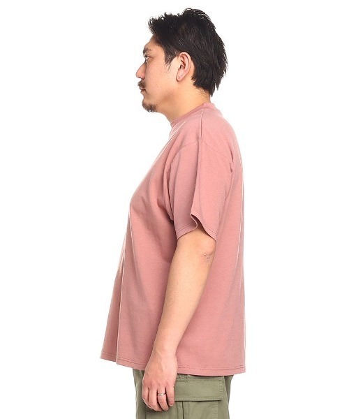 B&T CLUB(ビーティークラブ)の「大きいサイズ Tシャツ 半袖 綿100% 無地 メンズ(Tシャツ/カットソー・メンズ・ホワイト/ピンク/ブラック/オリーブ/グレー/ライトブラウン/ブルー/ダークグレー/パープル/グリーン/ベージュ・X1(3L~4L)/X2(4L~5L)/X3(6L~7L)/X4(8L~9L)/X5(9L~10L))」の12枚目の写真