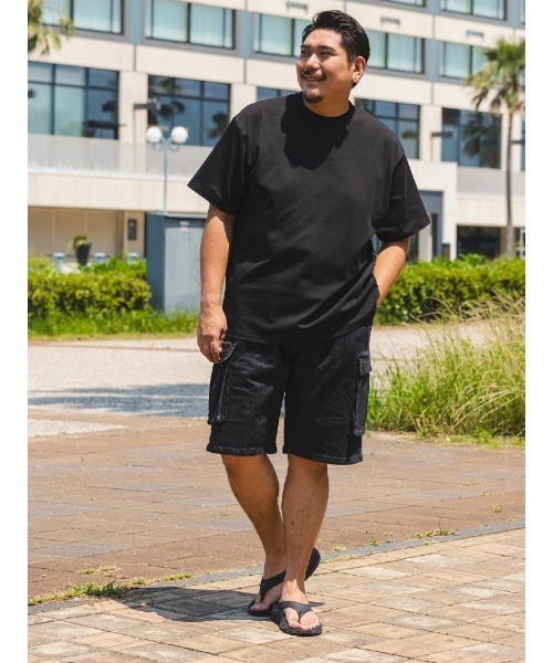B&T CLUB(ビーティークラブ)の「大きいサイズ Tシャツ 半袖 綿100% 無地 メンズ(Tシャツ/カットソー・メンズ・ホワイト/ピンク/ブラック/オリーブ/グレー/ライトブラウン/ブルー/ダークグレー/パープル/グリーン/ベージュ・X1(3L~4L)/X2(4L~5L)/X3(6L~7L)/X4(8L~9L)/X5(9L~10L))」の20枚目の写真