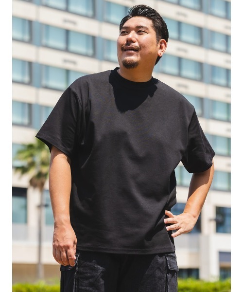 B&T CLUB(ビーティークラブ)の「大きいサイズ Tシャツ 半袖 綿100% 無地 メンズ(Tシャツ/カットソー・メンズ・ホワイト/ピンク/ブラック/オリーブ/グレー/ライトブラウン/ブルー/ダークグレー/パープル/グリーン/ベージュ・X1(3L~4L)/X2(4L~5L)/X3(6L~7L)/X4(8L~9L)/X5(9L~10L))」の19枚目の写真
