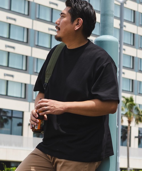 B&T CLUB(ビーティークラブ)の「大きいサイズ Tシャツ 半袖 綿100% 無地 メンズ(Tシャツ/カットソー・メンズ・ホワイト/ピンク/ブラック/オリーブ/グレー/ライトブラウン/ブルー/ダークグレー/パープル/グリーン/ベージュ・X1(3L~4L)/X2(4L~5L)/X3(6L~7L)/X4(8L~9L)/X5(9L~10L))」の21枚目の写真