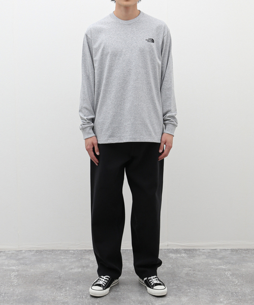 THE NORTH FACE（ザノースフェイス）の「《WEB限定》【THE NORTH FACE / ザ ノースフェイス】L/S Back Square Logo Tee（Tシャツ/カットソー・メンズ・チャコールグレー/ブラック/ホワイト・MEDIUM/LARGE/X-LARGE）」の6枚目の写真