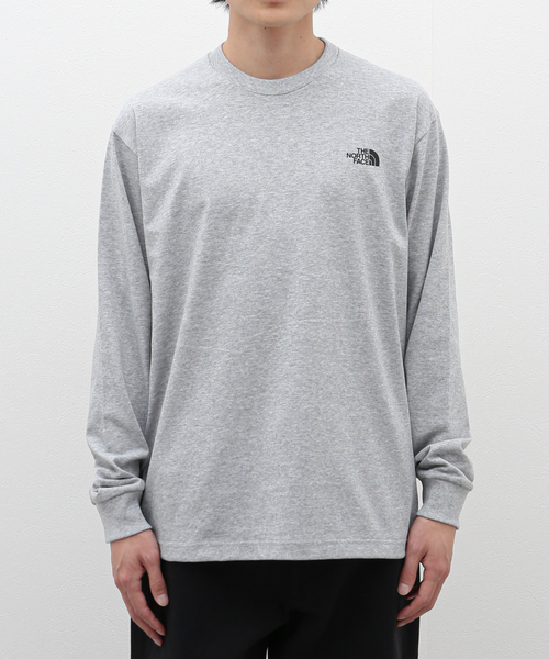 THE NORTH FACE（ザノースフェイス）の「《WEB限定》【THE NORTH FACE / ザ ノースフェイス】L/S Back Square Logo Tee（Tシャツ/カットソー・メンズ・チャコールグレー/ブラック/ホワイト・MEDIUM/LARGE/X-LARGE）」の7枚目の写真