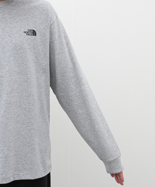 THE NORTH FACE（ザノースフェイス）の「《WEB限定》【THE NORTH FACE / ザ ノースフェイス】L/S Back Square Logo Tee（Tシャツ/カットソー・メンズ・チャコールグレー/ブラック/ホワイト・MEDIUM/LARGE/X-LARGE）」の12枚目の写真