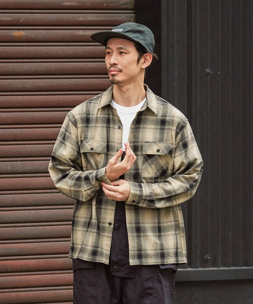 BIG MIKE（ビッグマイク）の「BIG MIKE オンブレ ライトネルシャツ 