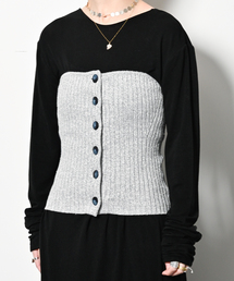 CITYSHOP | BELLINO RIB ビスチェ：ニット(チューブトップ)