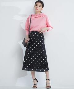 CABaN ベロア PETIT ROSEプリントミニスカート ベロア PETIT ROSEプリントミニスカート（スカート）｜CABaN（キャバン