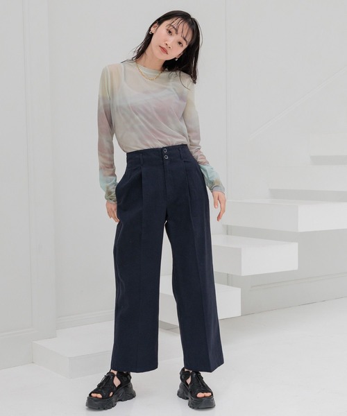 LOWRYS FARM(ローリーズファーム)の「レースアップスポサン 104934(サンダル・レディース・ホワイト/グリーン/ブラック・MEDIUM/LARGE)」の8枚目の写真