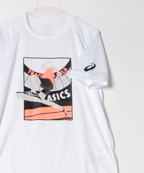 ASICS（アシックス）の「アシックス ASICS グラフィックドライ半袖シャツ（Tシャツ/カットソー・メンズ・ホワイト・S/M/L/LL）」の3枚目の写真
