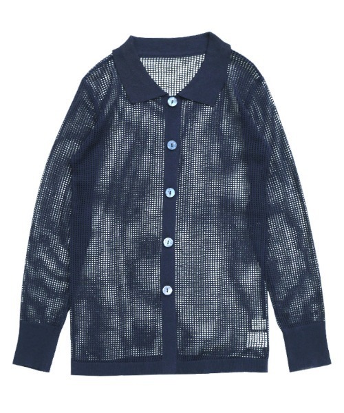 select MOCA（セレクトモカ）の「襟付きメッシュリネンカーディガン（カーディガン/ボレロ・レディース・ネイビー/ミント/ベージュ/ブラック・FREE）」の5枚目の写真