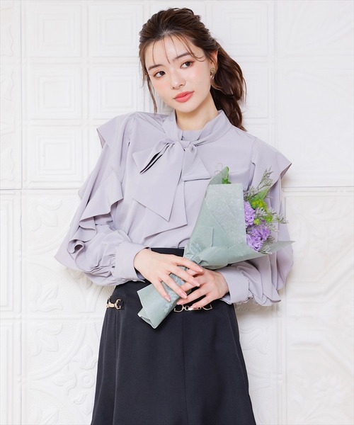 SWINGLE（スウィングル）の「チューリップフレアビットミニスカート（スカート・レディース・ブラック/ミント/ベージュ・MEDIUM/SMALL）」の15枚目の写真