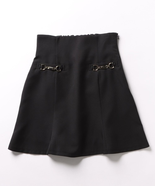 SWINGLE（スウィングル）の「チューリップフレアビットミニスカート（スカート・レディース・ブラック/ミント/ベージュ・MEDIUM/SMALL）」の7枚目の写真