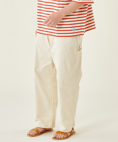 Sanca（サンカ）の「Sanca | 〈別注〉ダンガリーペインターパンツ MEN（その他パンツ・メンズ・オフホワイト/ライトブルー・1/3/2）」の2枚目の写真