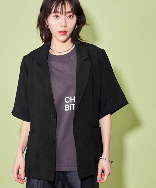 超人気ブティック CITEN（シテン）の「＜CITEN＞ハーフスリーブ ジャケット トップス