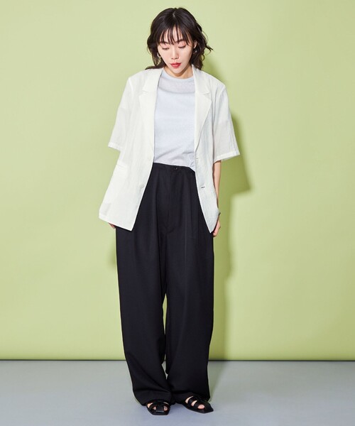 CITEN（シテン）の「＜CITEN＞ハーフスリーブ ジャケット