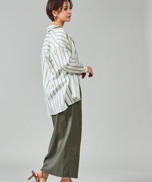 marmors（マルモア）の「【marmors】stripe shirt with camisole 