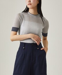 UNITED TOKYO | シアーラメハーフリブニット(ニット/セーター)