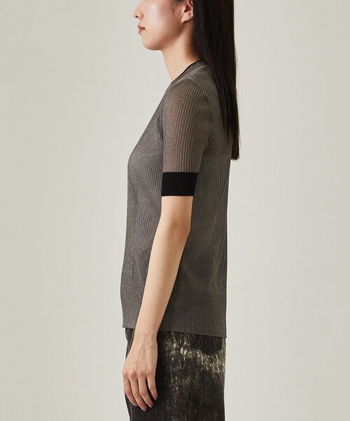 UNITED TOKYO(ユナイテッドトウキョウ)の「シアーラメハーフリブニット/ シアートップス(ニット/セーター・レディース・シルバー/ブルー/ゴールド・FREE)」の15枚目の写真