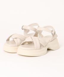 【FIG&VIPER】 厚底アンクルストラップサンダル