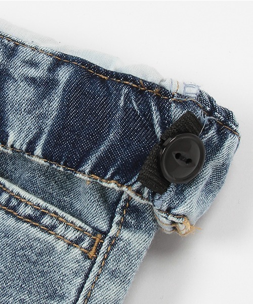 XLARGE KIDS（エクストララージキッズ）の「デニムペインターショーツ（デニムパンツ・キッズ・ブルー/ライトブルー・90cm/100cm/110cm/120cm/130cm/140cm）」の13枚目の写真