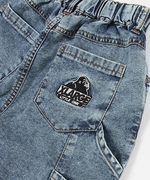 XLARGE KIDS（エクストララージキッズ）の「デニムペインターショーツ（デニムパンツ・キッズ・ブルー/ライトブルー・90cm/100cm/110cm/120cm/130cm/140cm）」の9枚目の写真