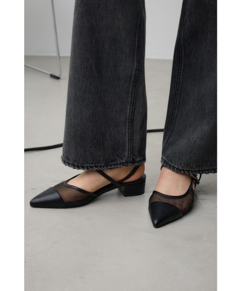 AZUL by moussy(アズールバイマウジー)の「ポインテッドトゥシアーパンプス(パンプス・レディース・ブラック/ブラック系その他・SMALL/MEDIUM/LARGE)」の14枚目の写真