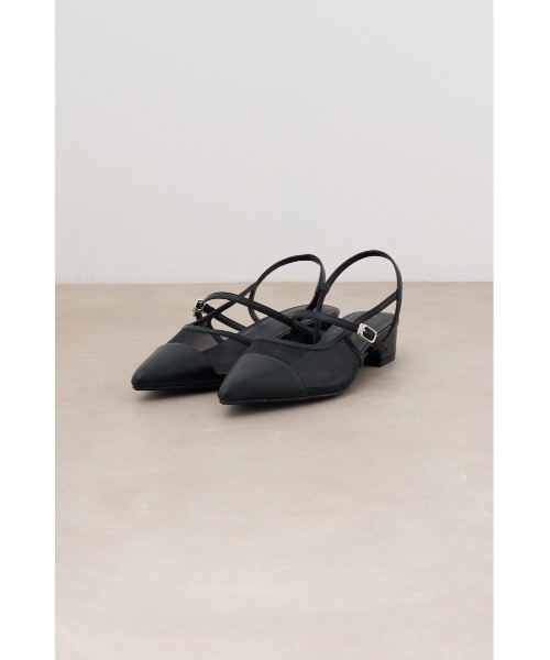 AZUL by moussy(アズールバイマウジー)の「ポインテッドトゥシアーパンプス(パンプス・レディース・ブラック/ブラック系その他・SMALL/MEDIUM/LARGE)」の16枚目の写真