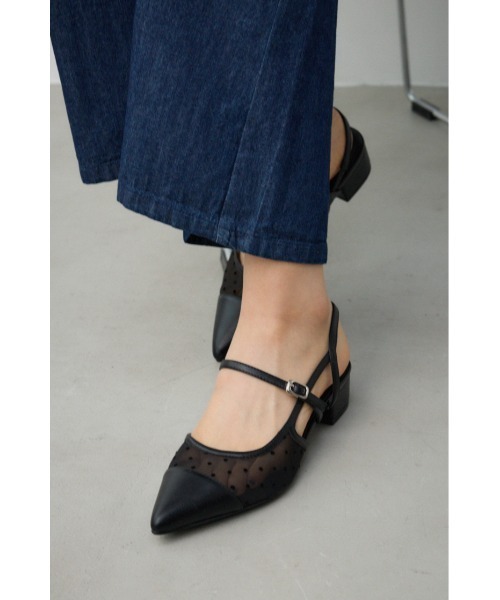 AZUL by moussy(アズールバイマウジー)の「ポインテッドトゥシアーパンプス(パンプス・レディース・ブラック/ブラック系その他・SMALL/MEDIUM/LARGE)」の6枚目の写真