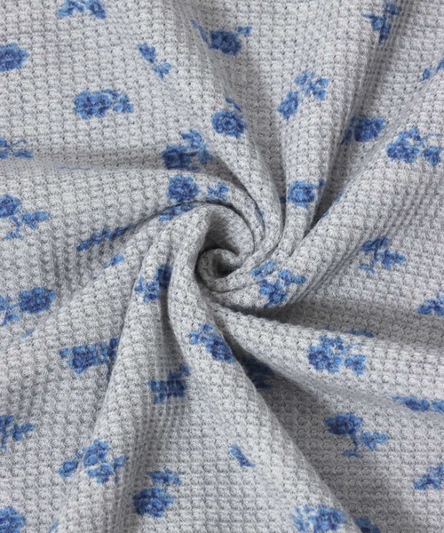 JEMORGAN（ジェーイーモーガン）の「JEMORGAN （ジェーイーモーガン）花柄総柄ワッフル長袖Tシャツ レディース/サーマルロンT #バレエコア #コケットコア（Tシャツ/カットソー・レディース・ホワイト系その他2/ホワイト系その他3/ホワイト系その他4/ホワイト系その他5/ホワイト系その他6/グレー系その他2/ホワイト系その他/グレー系その他/イエロー系その他/ブルー系その他/ピンク系その他/パープル系その他/ホワイト系その他7/ホワイト系1/ホワイト系3/ホワイト系2・FREE）」の18枚目の写真