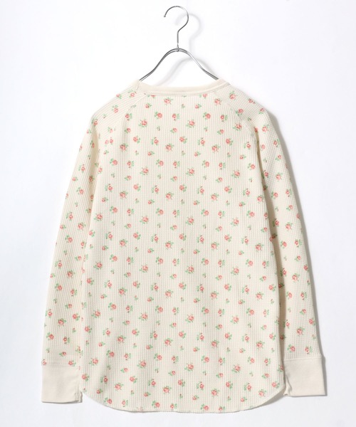 JEMORGAN（ジェーイーモーガン）の「JEMORGAN （ジェーイーモーガン）花柄総柄ワッフル長袖Tシャツ レディース/サーマルロンT #バレエコア #コケットコア（Tシャツ/カットソー・レディース・ホワイト系その他2/ホワイト系その他3/ホワイト系その他4/ホワイト系その他5/ホワイト系その他6/グレー系その他2/ホワイト系その他/グレー系その他/イエロー系その他/ブルー系その他/ピンク系その他/パープル系その他/ホワイト系その他7/ホワイト系1/ホワイト系3/ホワイト系2・FREE）」の20枚目の写真
