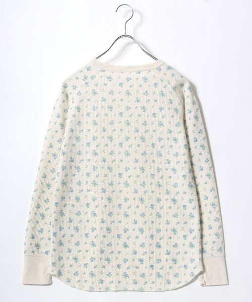 JEMORGAN（ジェーイーモーガン）の「JEMORGAN （ジェーイーモーガン）花柄総柄ワッフル長袖Tシャツ レディース/サーマルロンT #バレエコア #コケットコア（Tシャツ/カットソー・レディース・ホワイト系その他2/ホワイト系その他3/ホワイト系その他4/ホワイト系その他5/ホワイト系その他6/グレー系その他2/ホワイト系その他/グレー系その他/イエロー系その他/ブルー系その他/ピンク系その他/パープル系その他/ホワイト系その他7/ホワイト系1/ホワイト系3/ホワイト系2・FREE）」の22枚目の写真