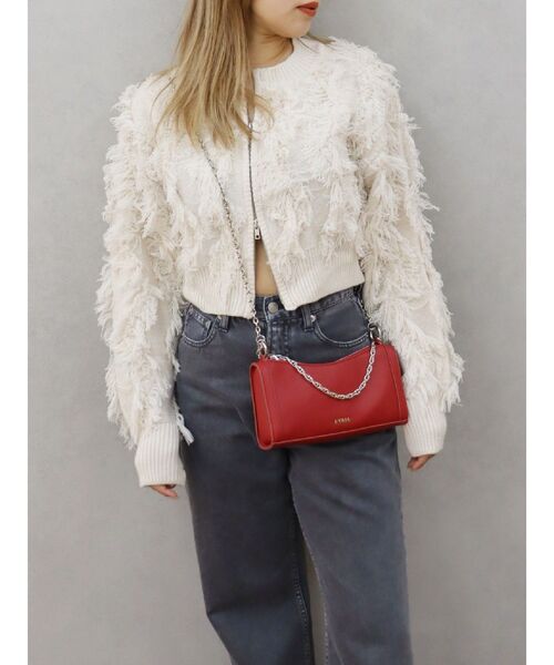 EVRIS（エヴリス）の「フリンジニットショートカーディガン（ニット/セーター・レディース・ホワイト/ブルー/グレー・FREE）」の19枚目の写真