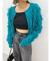 EVRIS | フリンジニットショートカーディガン(ニット/セーター)