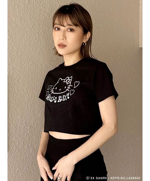 MURUA（ムルーア）の「【ハローキティコラボ】ハローキティTシャツ（Tシャツ/カットソー・レディース・ブラック/ホワイト・FREE）」の11枚目の写真
