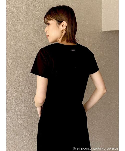MURUA（ムルーア）の「【ハローキティコラボ】ハローキティTシャツ（Tシャツ/カットソー・レディース・ブラック/ホワイト・FREE）」の12枚目の写真