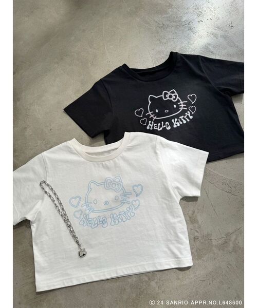 MURUA（ムルーア）の「【ハローキティコラボ】ハローキティTシャツ（Tシャツ/カットソー・レディース・ブラック/ホワイト・FREE）」の16枚目の写真