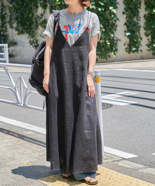 Spick & Span（スピックアンドスパン）の「≪WEB限定追加≫リネンキャミワンピース（ワンピース・レディース・ブラック/ベージュ・36/38）」の14枚目の写真