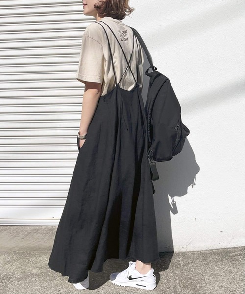 Spick & Span（スピックアンドスパン）の「≪WEB限定追加≫リネンキャミワンピース（ワンピース・レディース・ブラック/ベージュ・36/38）」の17枚目の写真