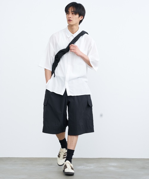 SINSS（シンス）の「Loose sheer shirt / ルーズシアーシャツ（シャツ/ブラウス・メンズ・ホワイト/ブラック/ネイビー・SMALL/MEDIUM/LARGE）」の12枚目の写真