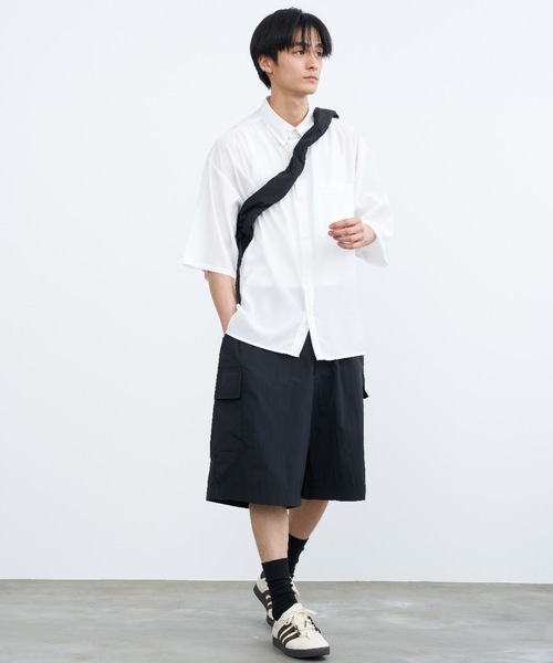 SINSS（シンス）の「Loose sheer shirt / ルーズシアーシャツ（シャツ/ブラウス・メンズ・ホワイト/ブラック/ネイビー・SMALL/MEDIUM/LARGE）」の20枚目の写真