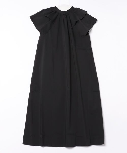 STYLEBLOCK（スタイルブロック）の「TCブロード前後2WAYフリルワンピース（ワンピース・レディース・ブラック/グリーン/ベージュ・M）」の2枚目の写真