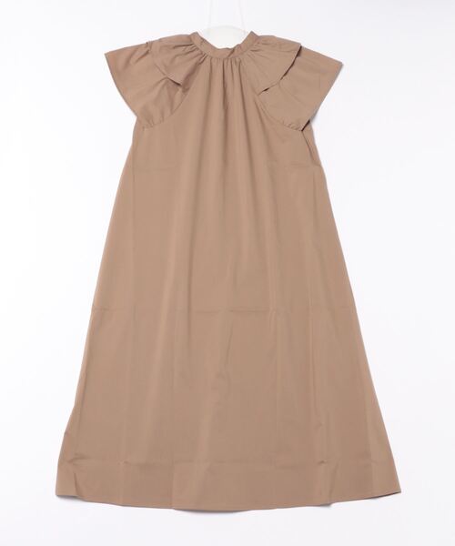 STYLEBLOCK（スタイルブロック）の「TCブロード前後2WAYフリルワンピース（ワンピース・レディース・ブラック/グリーン/ベージュ・M）」の4枚目の写真